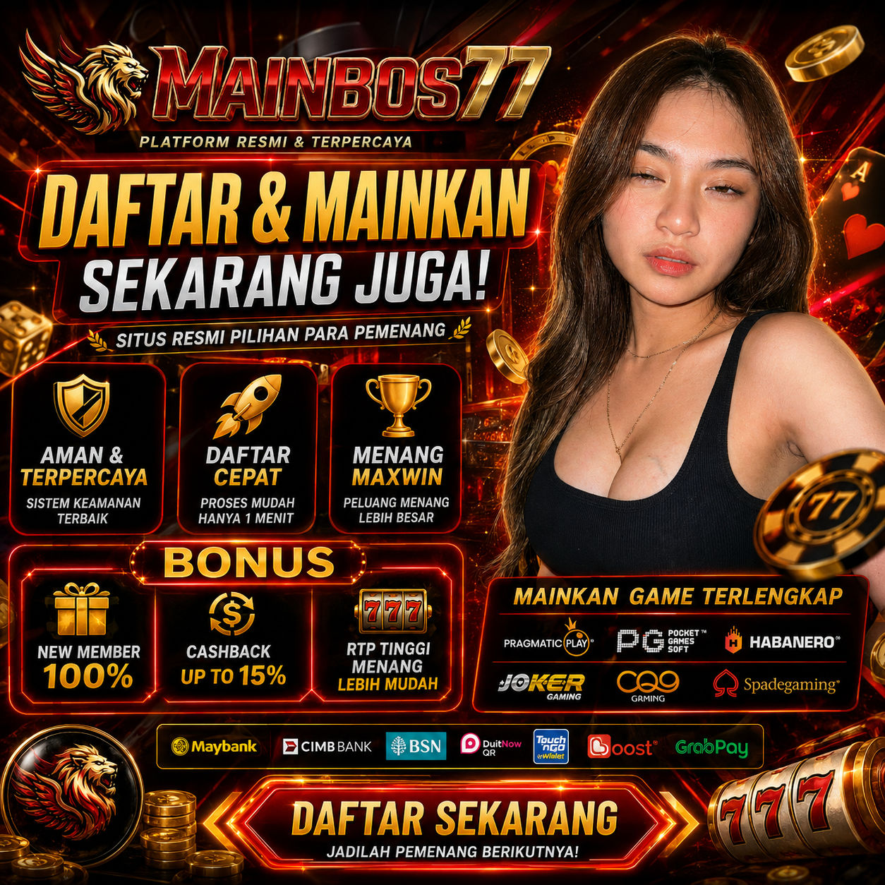 MAINBOS77 | Platform Resmi Terpercaya Hari ini Daftar Mainbos77 Di Sini Sekarang !