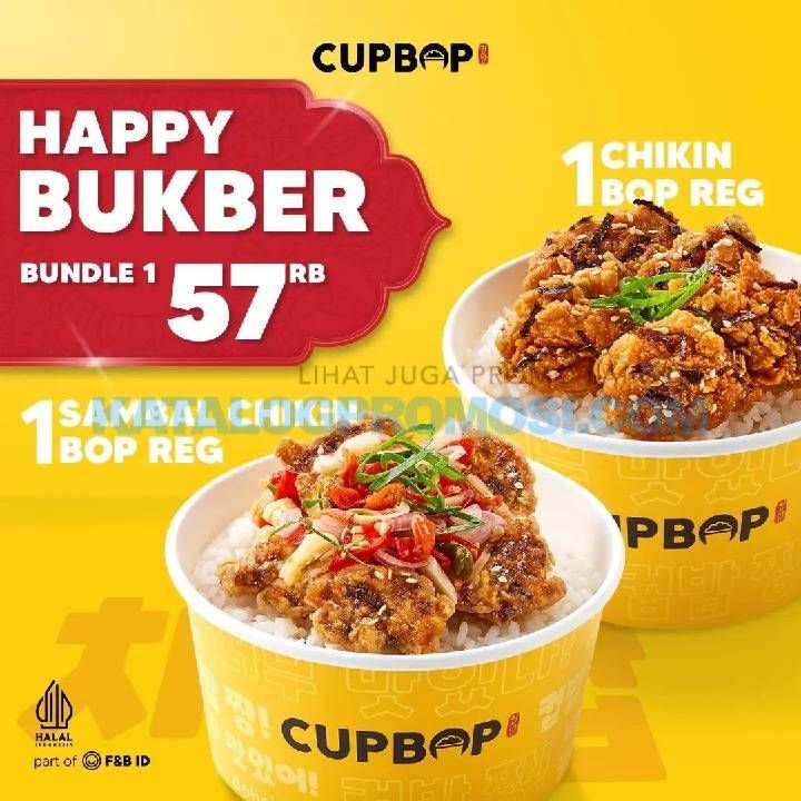 Promo CUPBOP HAPPY BUKBER – MAKAN BERDUA mulai Rp. 57RIBU AJA ...