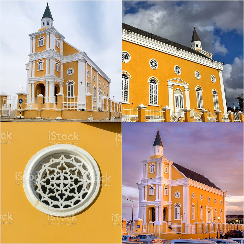 Gebasseerd op de temple Emanu-él, Historisch gebouw op Curaçao, afb.5