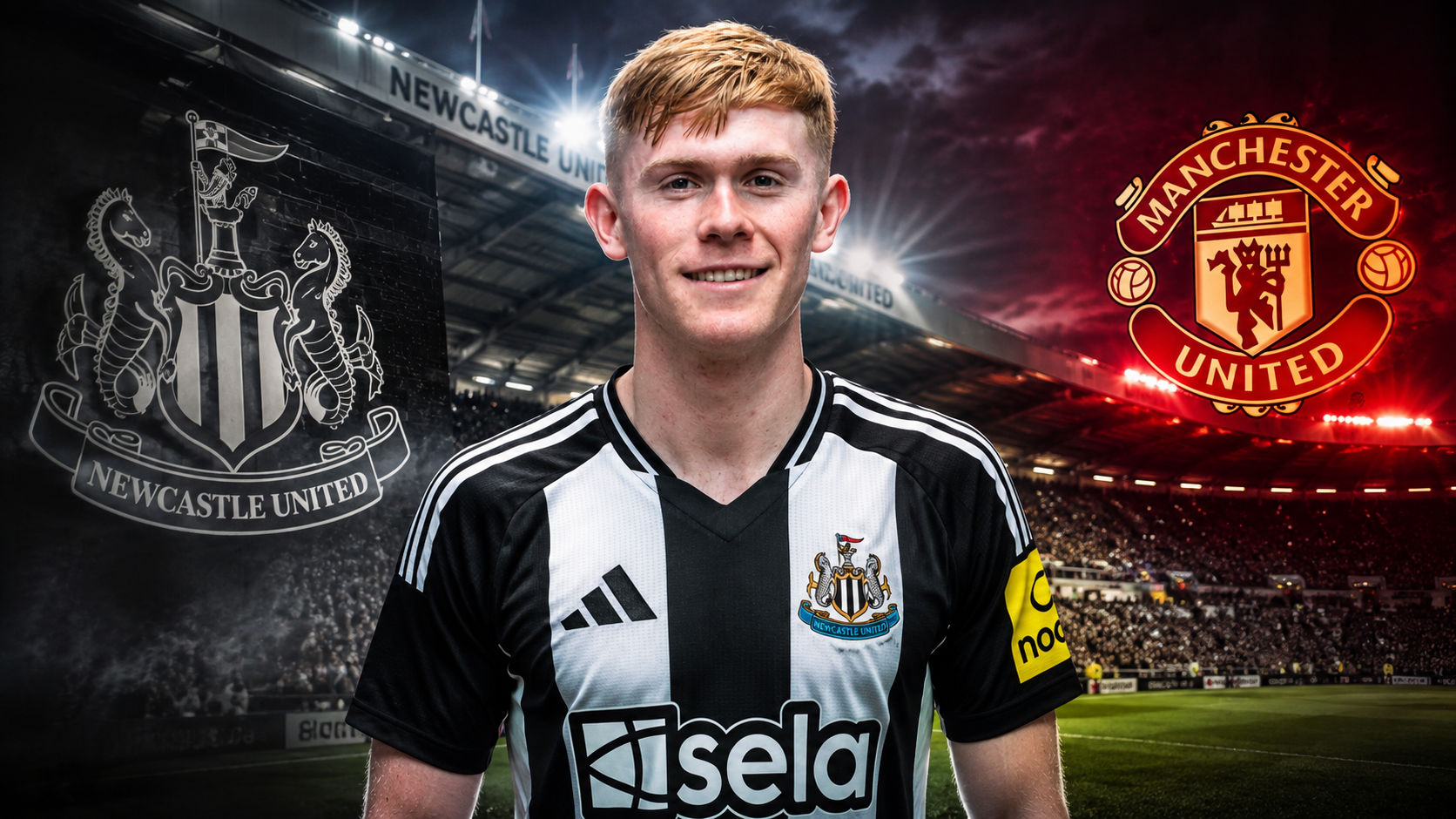 Newcastle close door on Lewis Hall as Manchester United search continues
