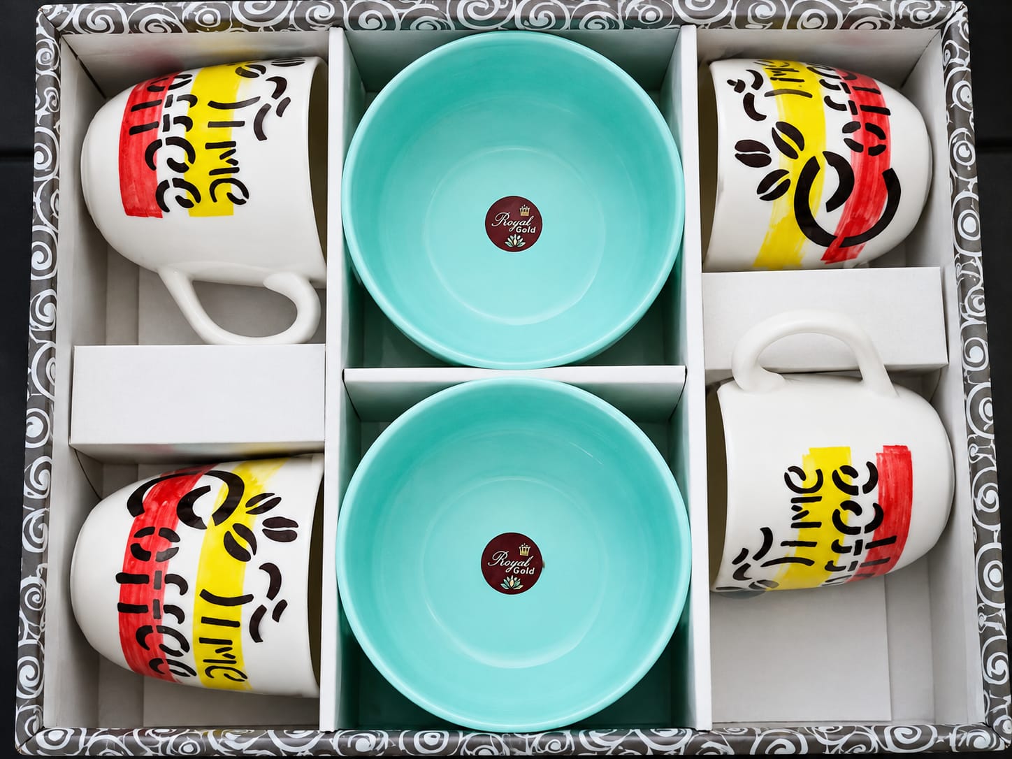 Snacks Set of 4 pcs , Cup 2 pcs Bowl thumbnail 2