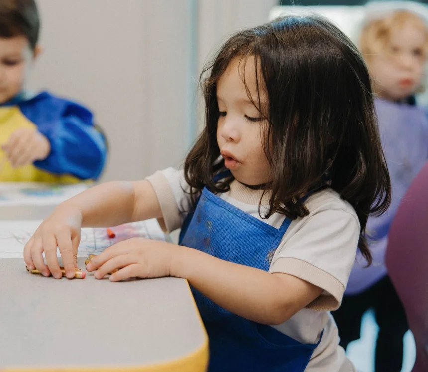 Autistic child coloring