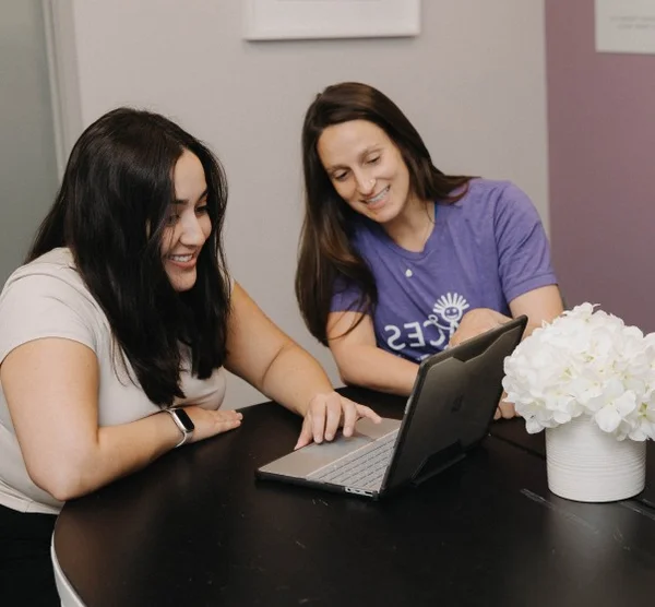 workers at computer