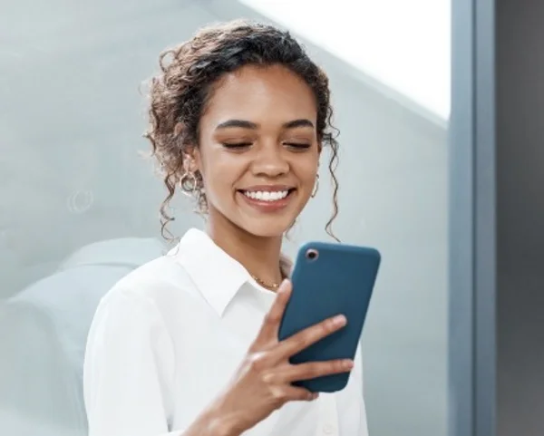 Woman on phone