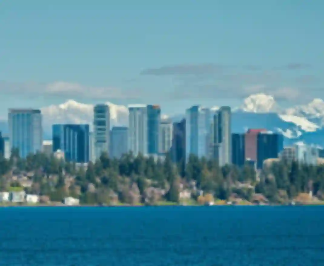 The Snow Capped Cascade Mountain Range