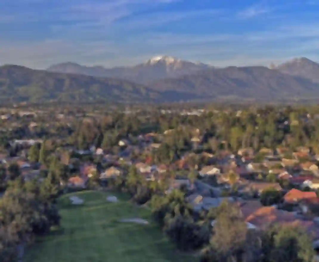 San Gabriel Valley with Mount Baldy