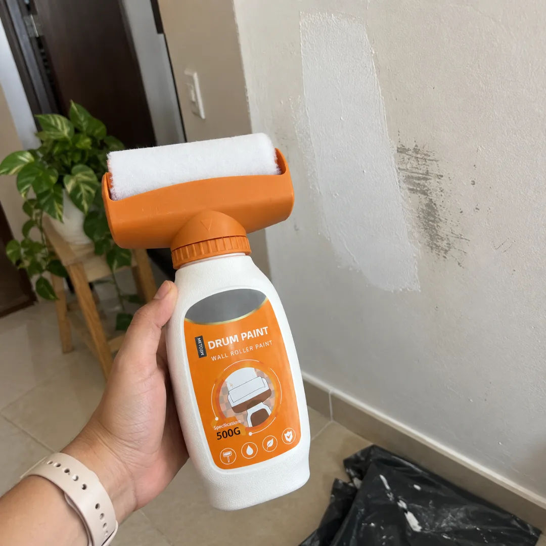 Foto real de cliente con retoque en pared