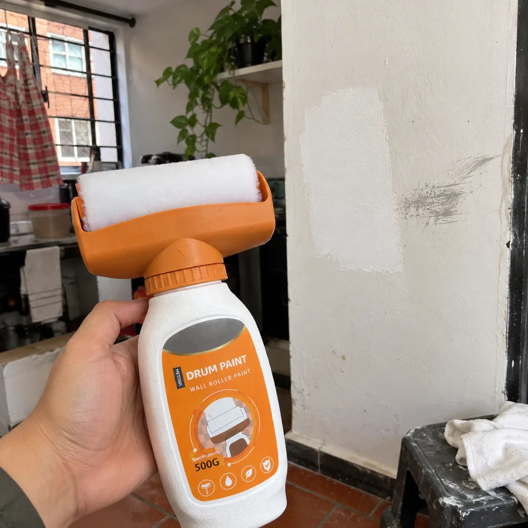 Foto real de cliente con el rodillo