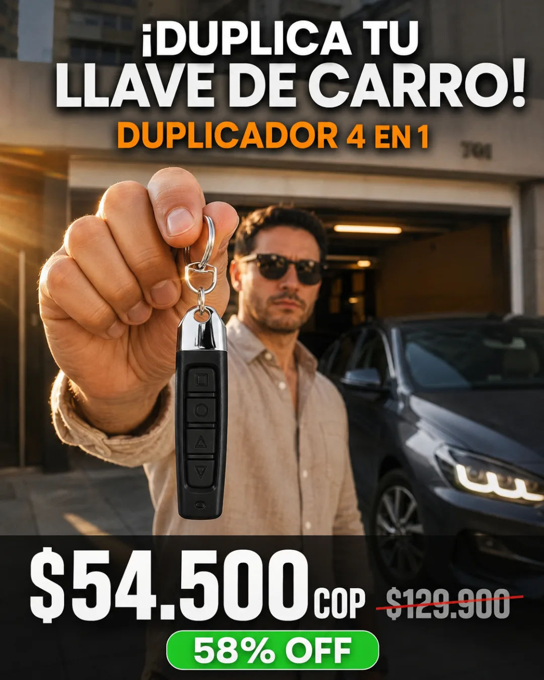 Duplicador De Llave de Carro 4 En 1