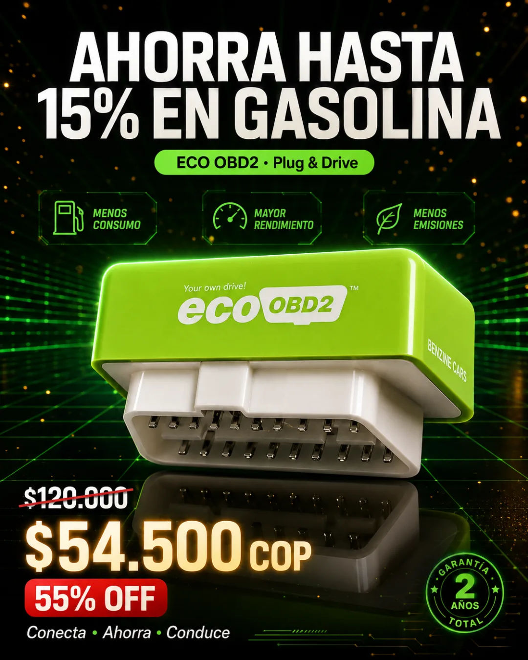 Ahorrador de Combustible OBD2 para Carro
