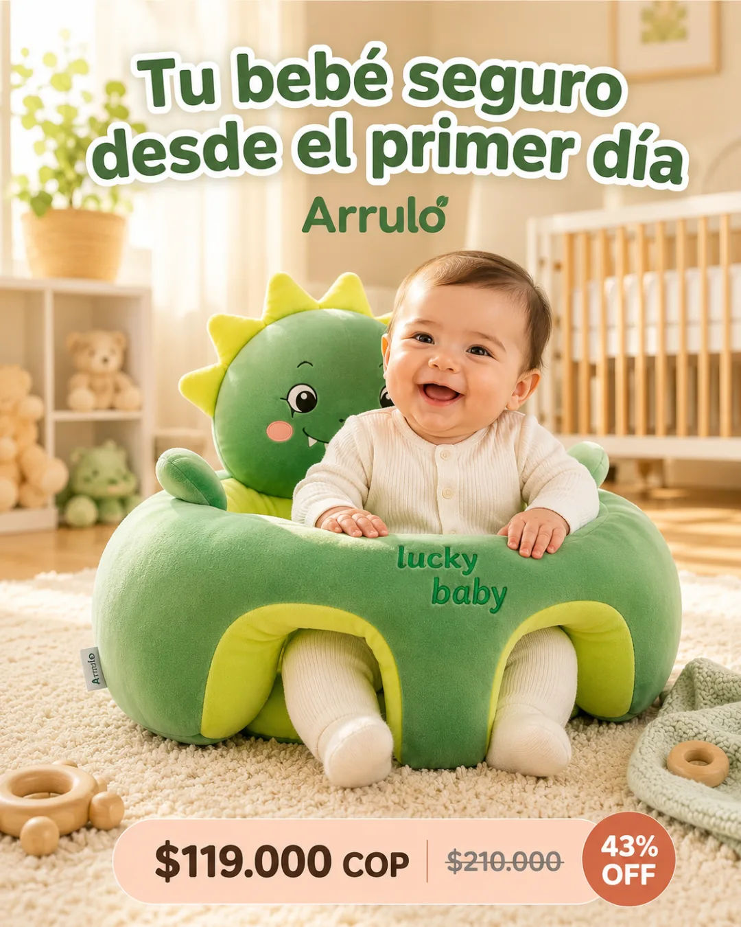 Cojín de apoyo para bebé Arrulo
