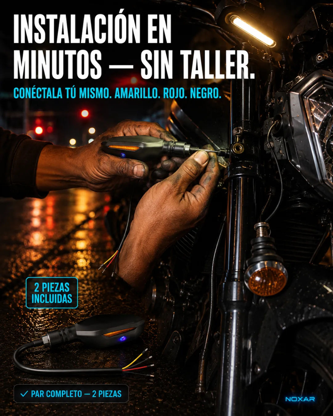 Moto con LEDs baratos