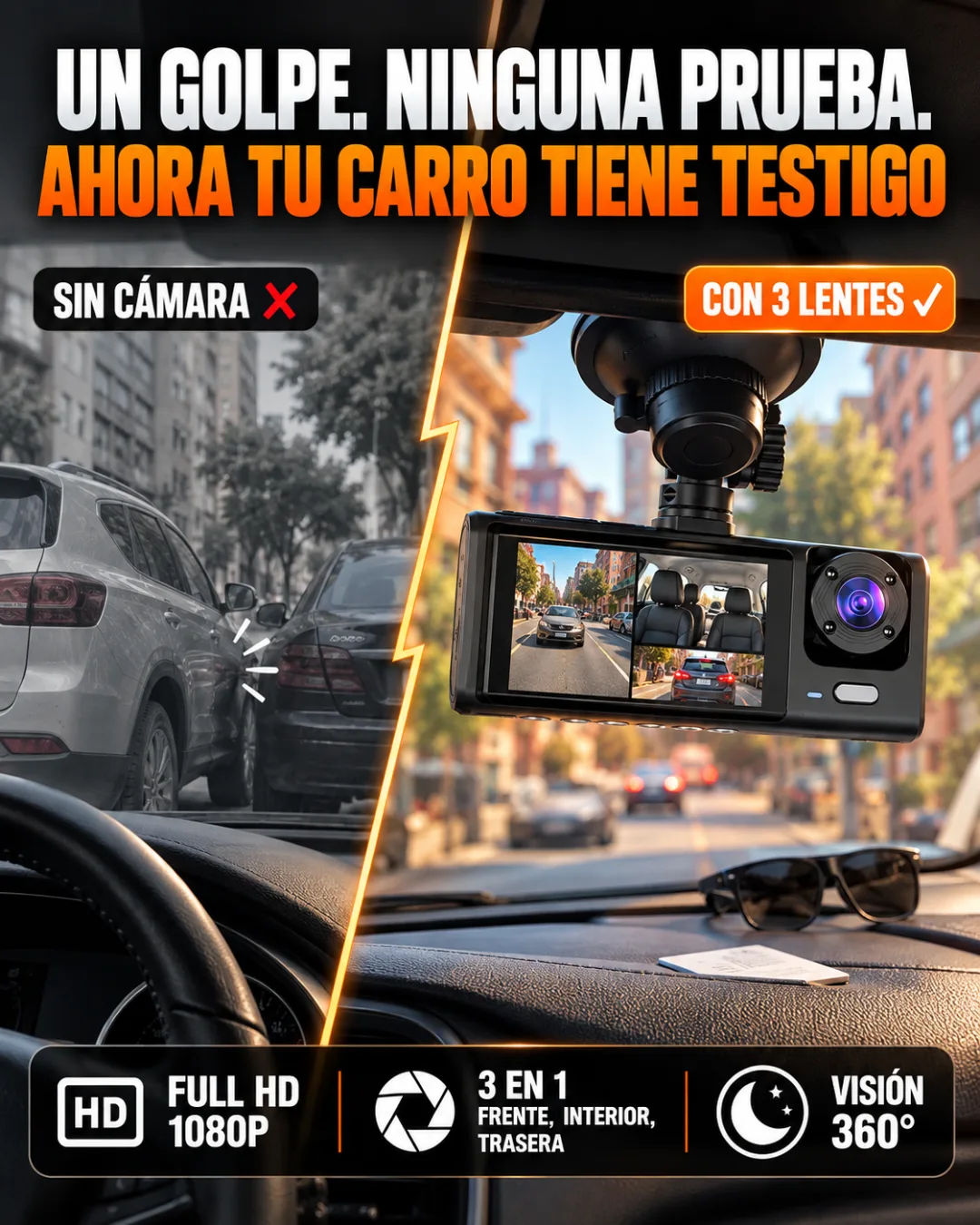 Grabadora de conducción 3 en 1