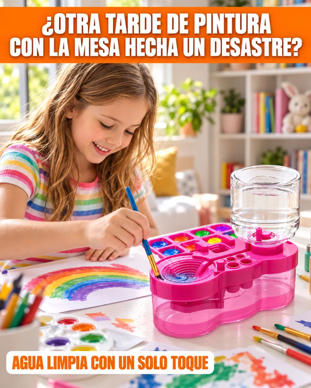 El desorden de cada tarde de pintura
