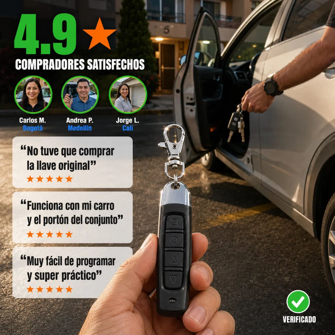 Clientes colombianos usando el Duplicador de llave 4 en 1