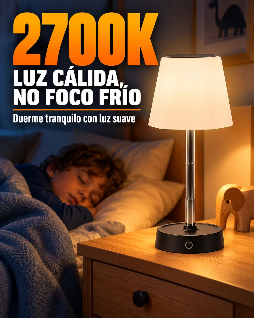 Luz cálida en vez de foco frío