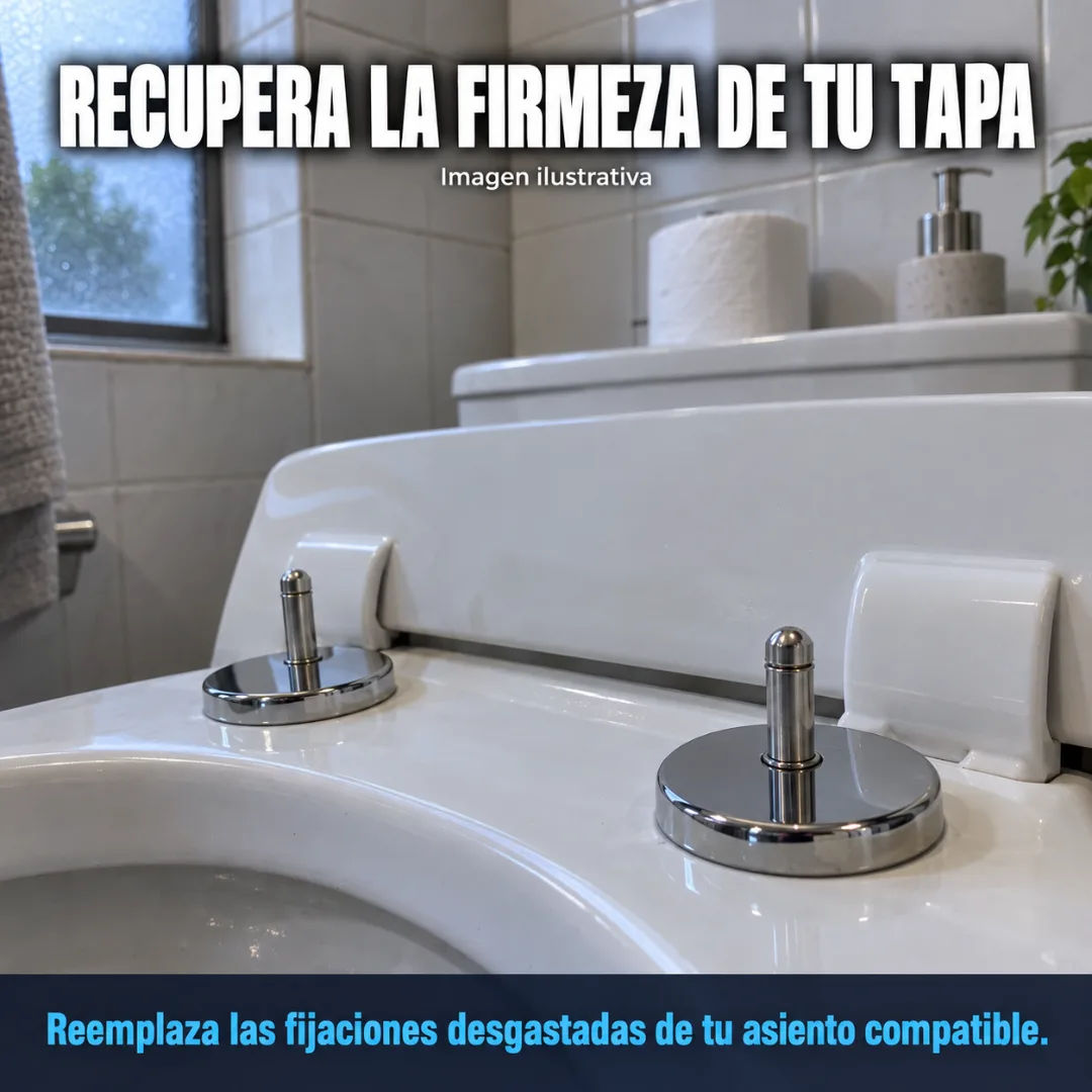 Soporte para tapa de inodoro instalado por cliente real