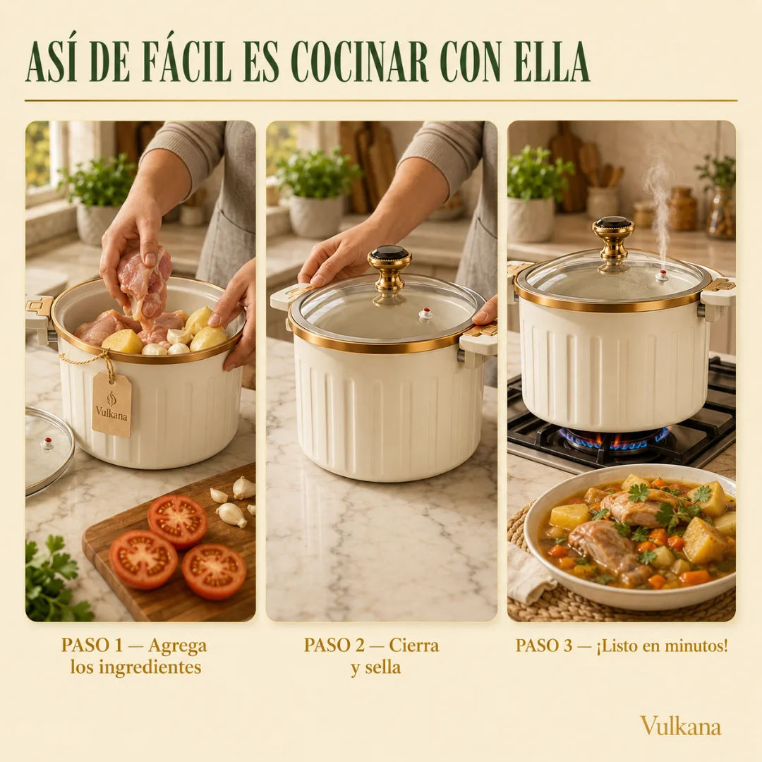 Proceso — Así de fácil es cocinar con ella