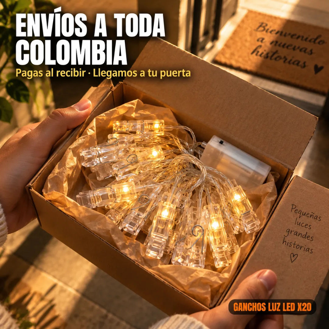 Caja de envío con los ganchos LED protegidos para transporte