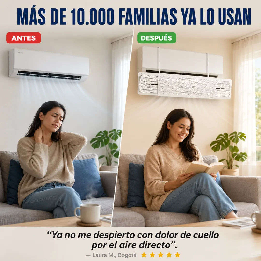 Cliente feliz con deflector instalado