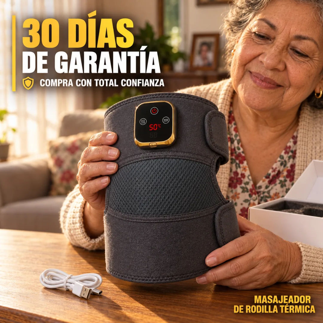 Masajeador de rodilla térmica con garantía de satisfacción