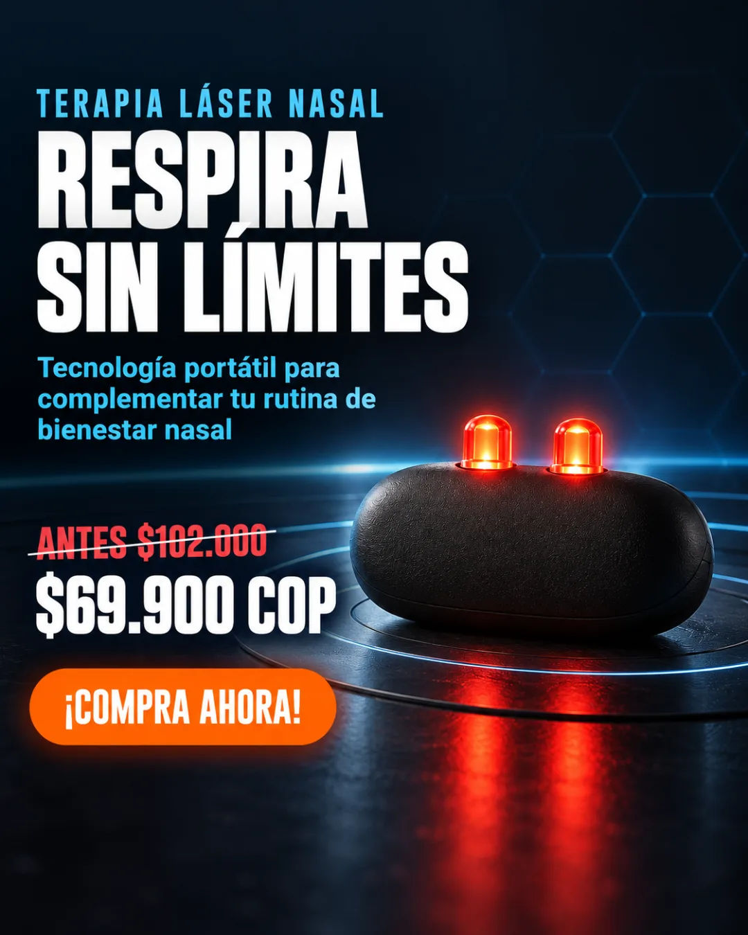Kit completo del dispositivo portátil para rinitis