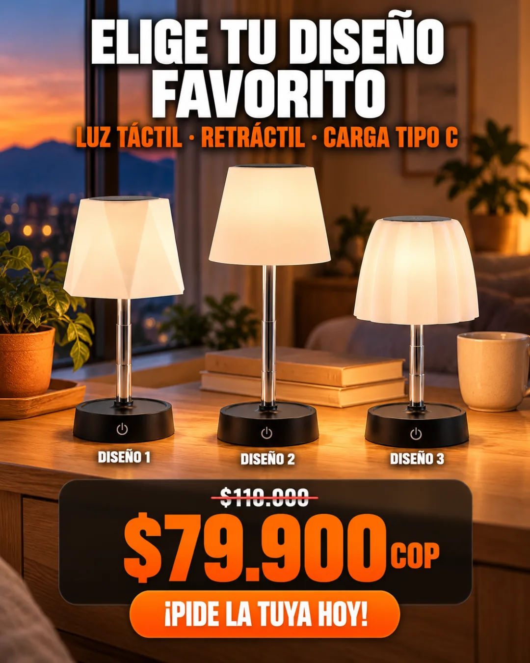 Cierre con los 3 diseños
