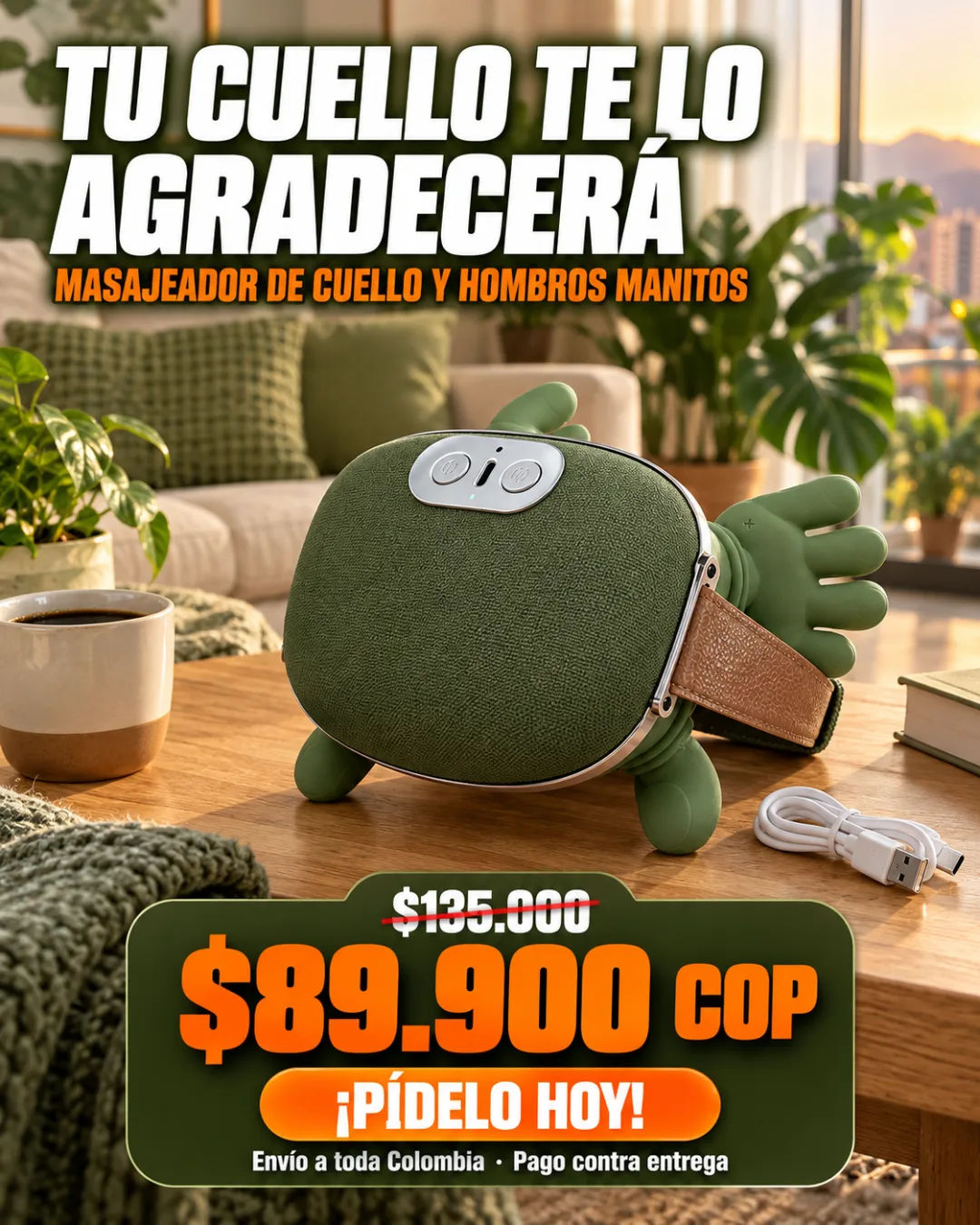 Masajeador de cuello y hombros Manitos