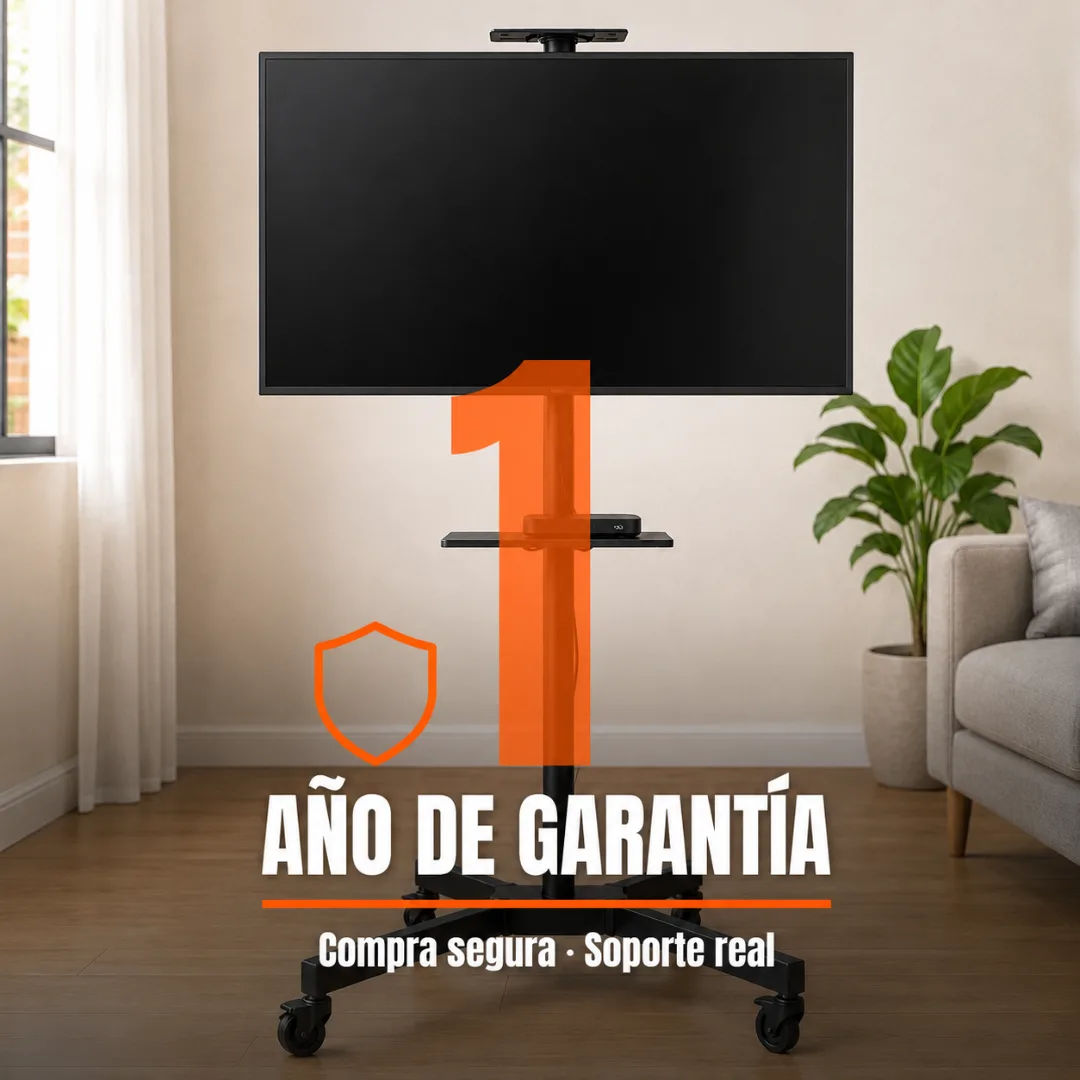 Garantía soporte TV con ruedas