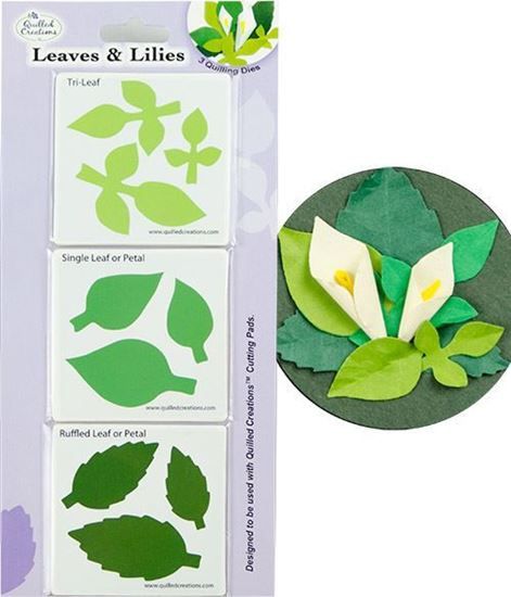 Picture of Leaves & Lilies Quilling Dies