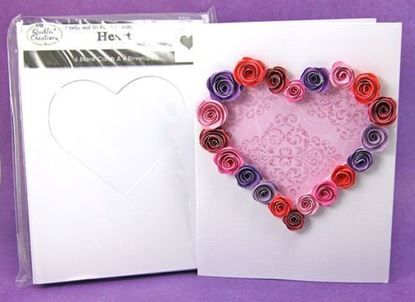 Picture of Heart Tri-Fold Cards and Envelopes