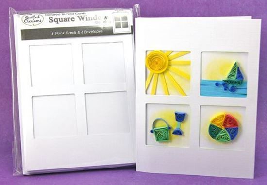 Picture of Square Window Tri-Fold Cards and Envelopes