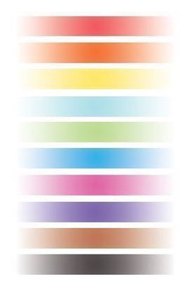 Picture of Dark Center Graduated Mixed Quilling Paper (3/8")