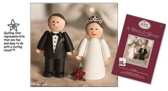 Picture of Bride & Groom Miniature Quilling Kit