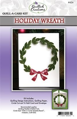 Holiday Wreath Quilling Card Kit