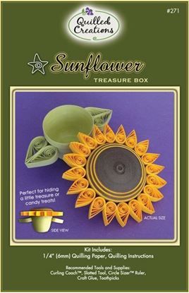 Sunflower Treasure Box Quilling Kit