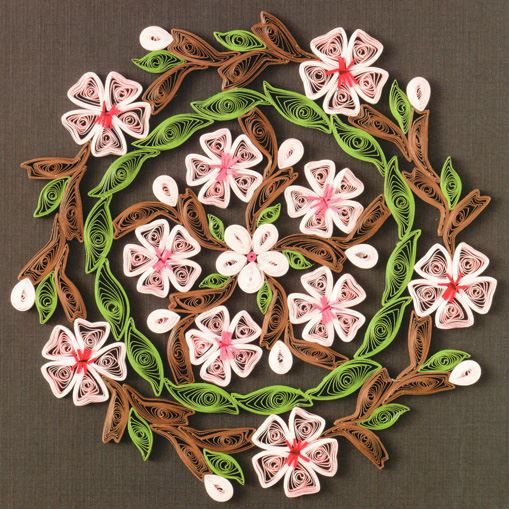 Quilled Cherry Blossom Mandala