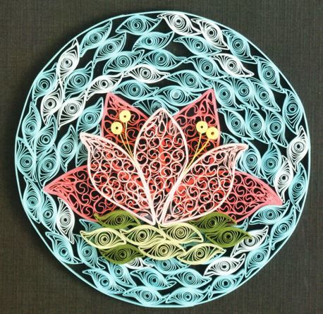 Quilled Lotus Flower Mandala