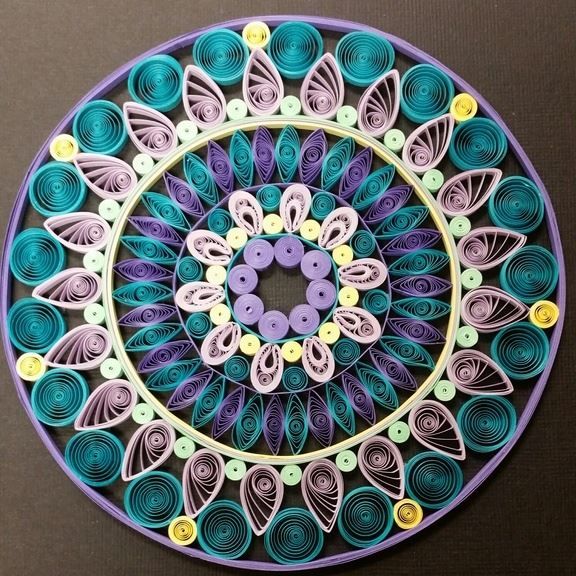 Purple and Teal Wheel