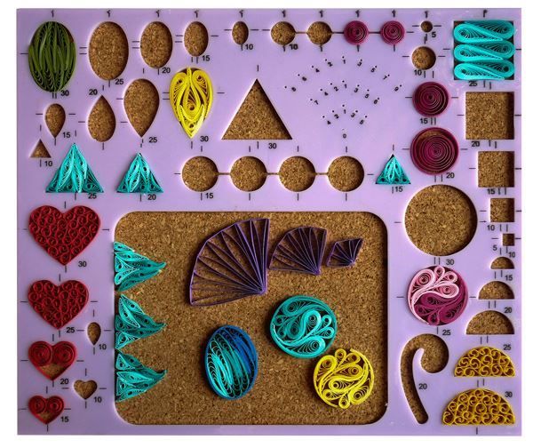 Quilling Shape Board - Craft Tool With Predefined Outlines & Husking Template For Paper Art - View #8