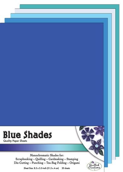 Pastel Blue Color Chart Paper