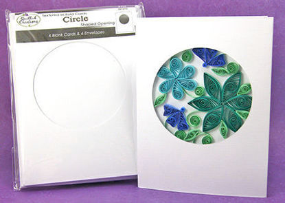 Picture of Circle Tri-Fold Cards and Envelopes