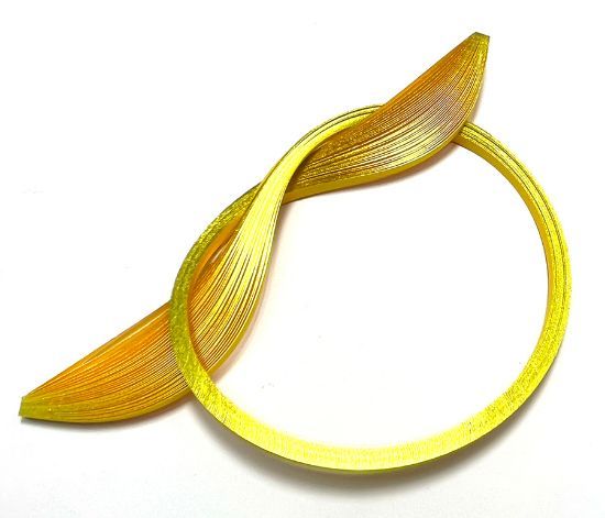 Yellow Gilded Edge on Yellow Quilling Paper