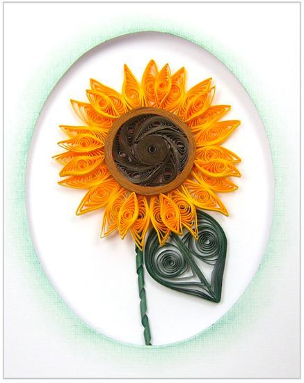 Quilled Sunflower Card Downloadable Instructions