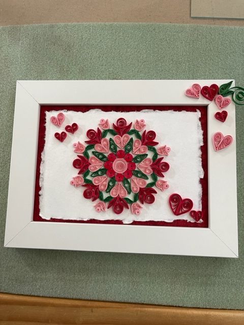 Hearts and Flowers from "Quilled Mandalas"