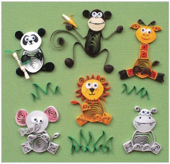 Animal Quilling Patterns: Cute Animal Quilling Ideas: How to Quill Cute  Animals (Paperback)