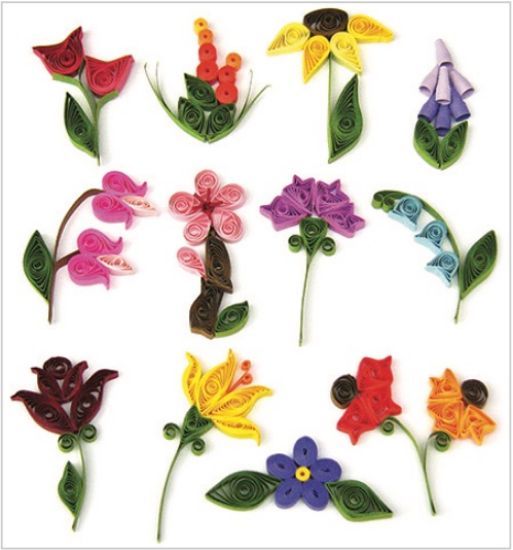 Miniature Flowers Quilling Designs