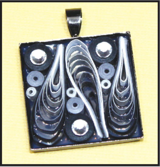 Art Deco Quilled Pendant Design