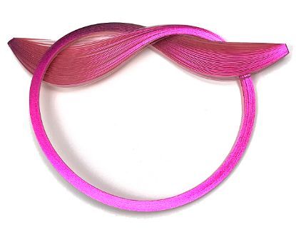 Pale Pink Quilling Paper with Pink Gilded Edge