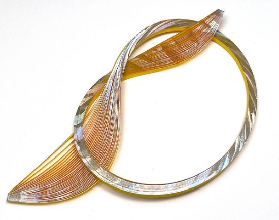 Yellow Quilling Paper with Holofoil Edge